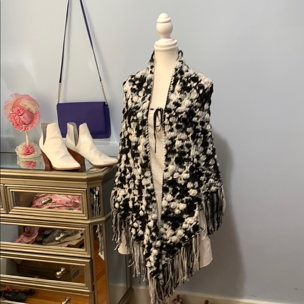 Handmade crocheted Shaw one size